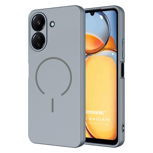 Microsonic Xiaomi Poco C65 Kılıf Zeno MagSafe Gri