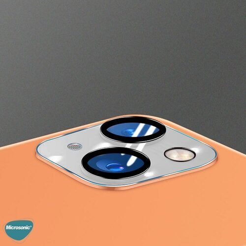 Microsonic Apple iPhone 13 Kamera Lens Koruma Camı V2 Siyah