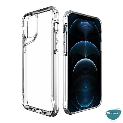 Microsonic Apple iPhone 14 Pro Max Kılıf Trex Bumper Şeffaf