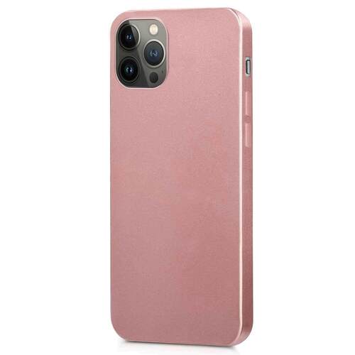 Microsonic Matte Silicone Apple iPhone 13 Pro Max Kılıf Rose Gold