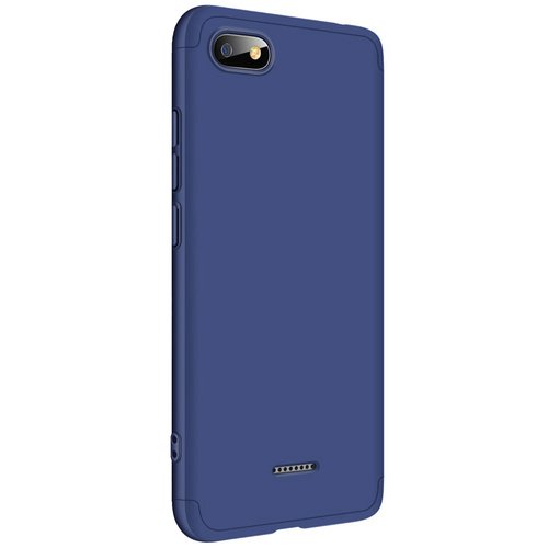 Microsonic Xiaomi Redmi 6A Kılıf Double Dip 360 Protective Lacivert