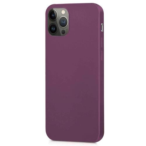 Microsonic Matte Silicone Apple iPhone 13 Pro Max Kılıf Mor