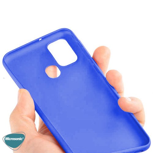 Microsonic Matte Silicone Samsung Galaxy M31 Kılıf Mavi