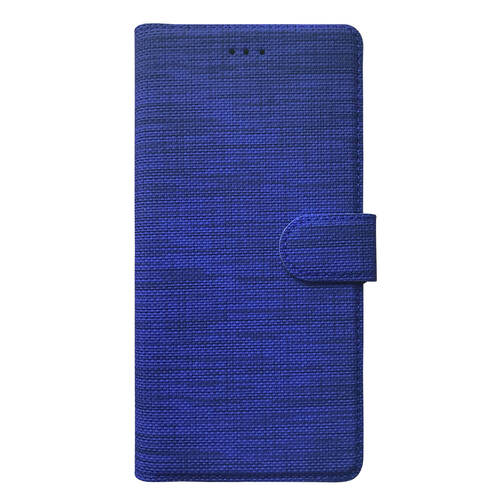 Microsonic Samsung Galaxy M51 Kılıf Fabric Book Wallet Lacivert