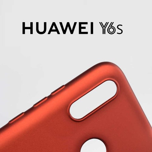 Microsonic Matte Silicone Huawei Y6s 2019 Kılıf Mavi