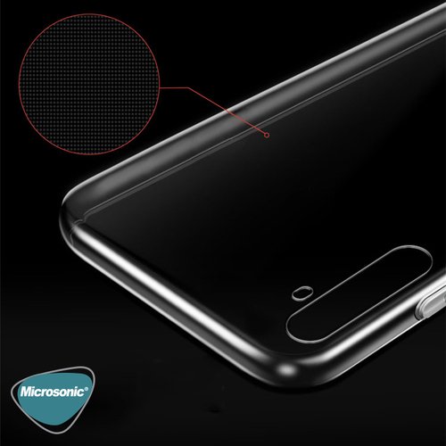 Microsonic Realme XT Kılıf Transparent Soft Beyaz