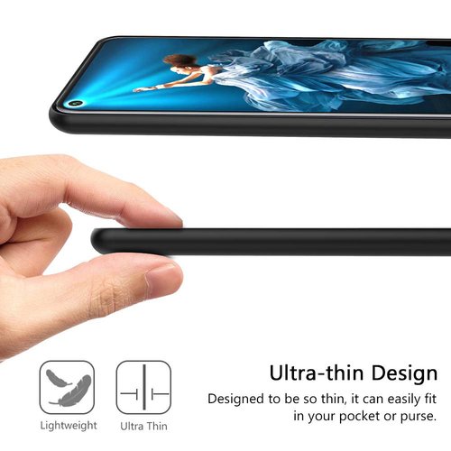 Microsonic Matte Silicone Huawei Nova 5T Kılıf Mavi