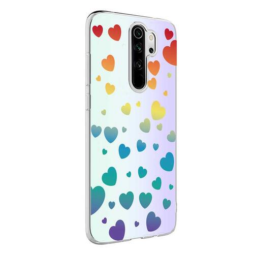 Microsonic Xiaomi Redmi Note 8 Pro Braille Feel Desenli Kılıf Heart