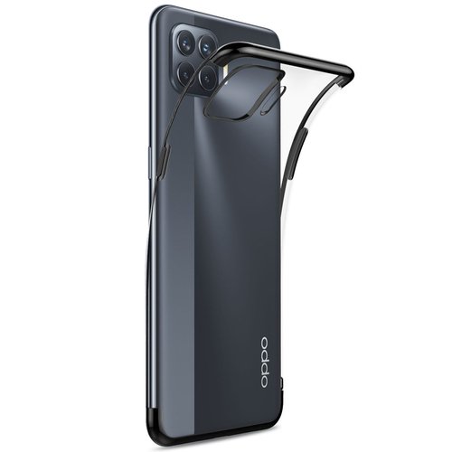 Microsonic Oppo Reno 4 Lite Kılıf Skyfall Transparent Clear Siyah