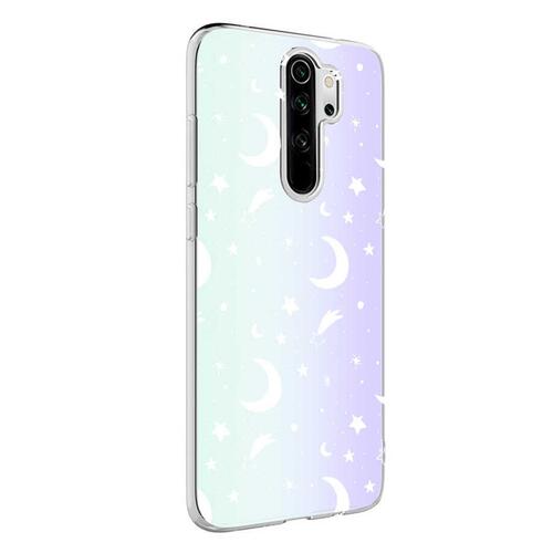 Microsonic Xiaomi Redmi Note 8 Pro Braille Feel Desenli Kılıf Moon