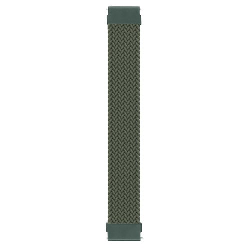 Microsonic Xiaomi Watch S4 Kordon, (Large Size, 165mm) Braided Solo Loop Band Koyu Yeşil