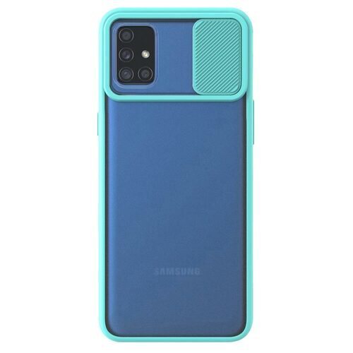 Microsonic Samsung Galaxy A71 Kılıf Slide Camera Lens Protection Turkuaz