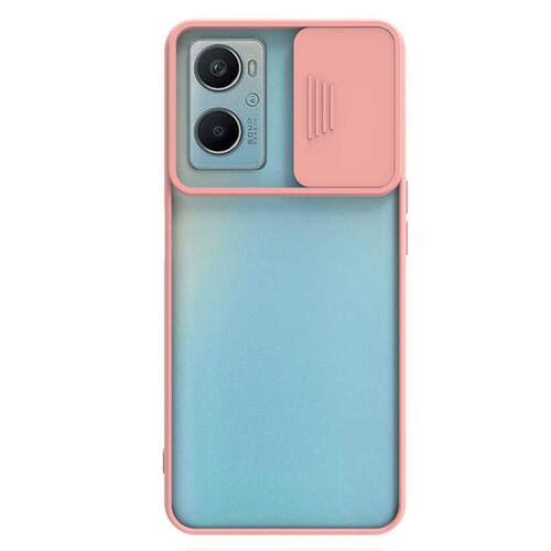 Microsonic Oppo A96 Kılıf Slide Camera Lens Protection Rose Gold