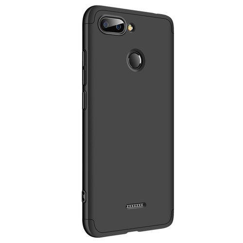 Microsonic Xiaomi Redmi 6 Kılıf Double Dip 360 Protective Siyah