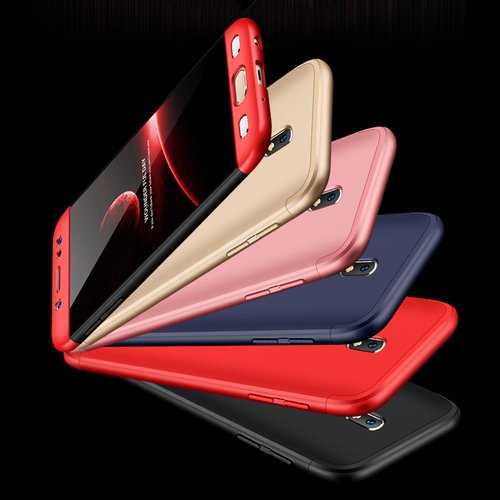 Microsonic Samsung Galaxy J7 Pro Kılıf Double Dip 360 Protective Lacivert