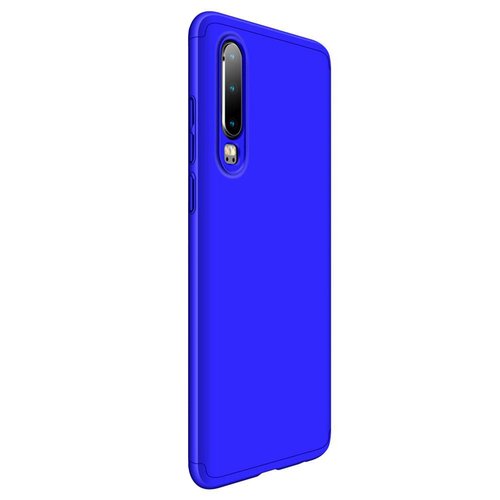 Microsonic Huawei P30 Kılıf Double Dip 360 Protective Mavi