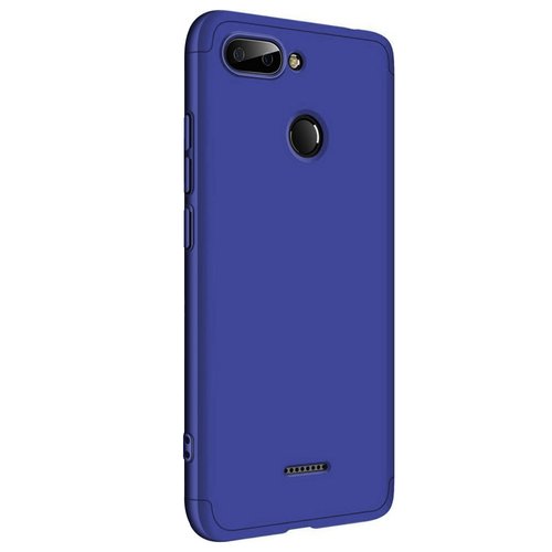 Microsonic Xiaomi Redmi 6 Kılıf Double Dip 360 Protective Lacivert