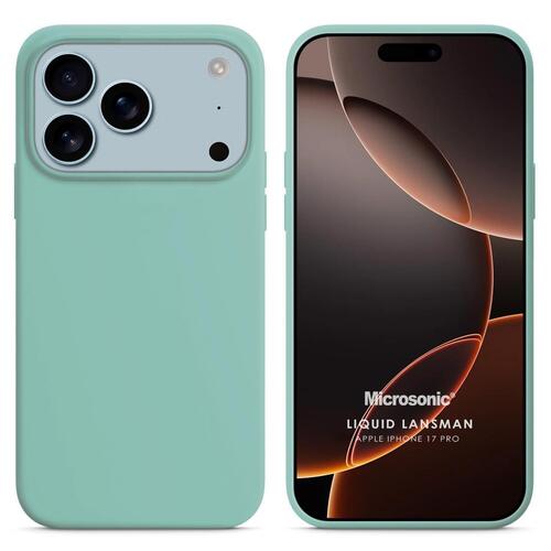 Microsonic Apple iPhone 17 Pro Kılıf Liquid Lansman Silikon Su Yeşili