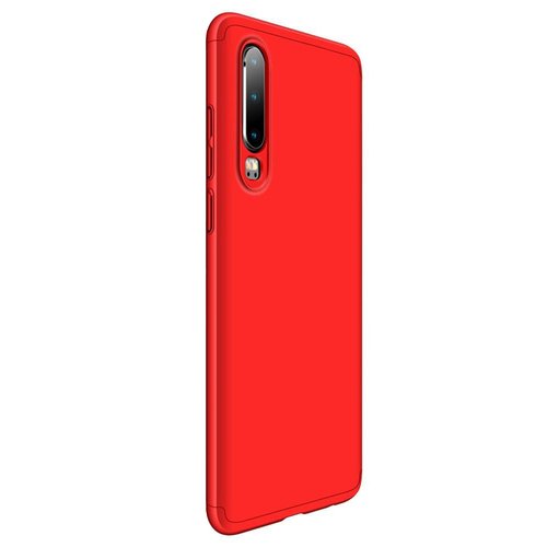 Microsonic Huawei P30 Kılıf Double Dip 360 Protective Kırmızı