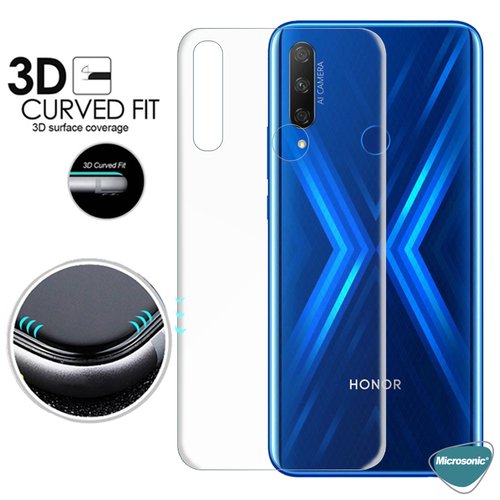 Microsonic Huawei Honor 9X Ön + Arka Kavisler Dahil Tam Ekran Kaplayıcı Film