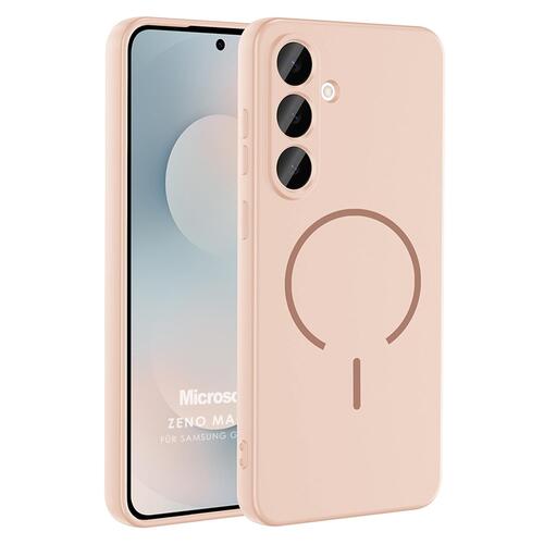 Microsonic Samsung Galaxy S24 FE Kılıf Zeno MagSafe Rose Gold