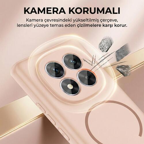 Microsonic Samsung Galaxy S24 FE Kılıf Zeno MagSafe Mürdüm