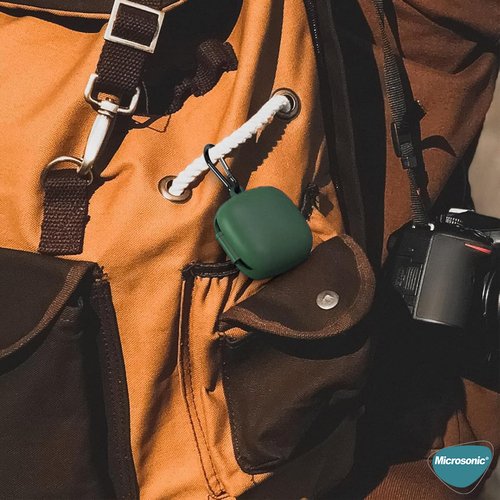 Microsonic Anker Soundcore P40i Kılıf Askılı Mat Silikon Siyah