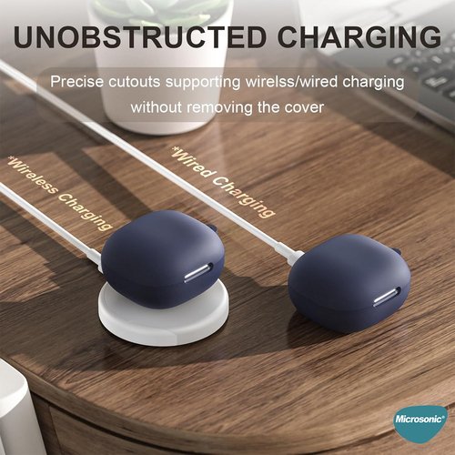 Microsonic Anker Soundcore P40i Kılıf Askılı Mat Silikon Koyu Yeşil