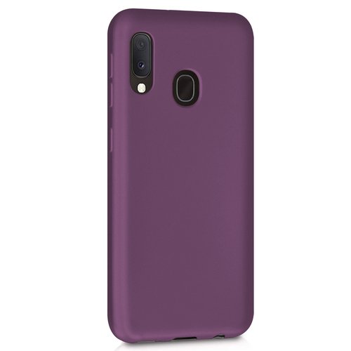 Microsonic Matte Silicone Samsung Galaxy M20 Kılıf Mor