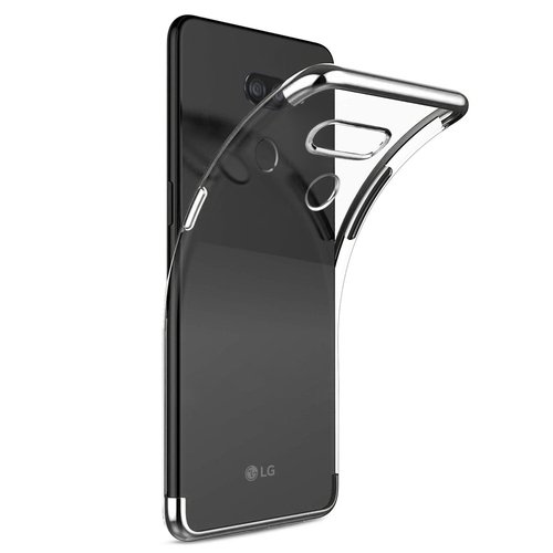 Microsonic LG K40s Kılıf Skyfall Transparent Clear Gümüş