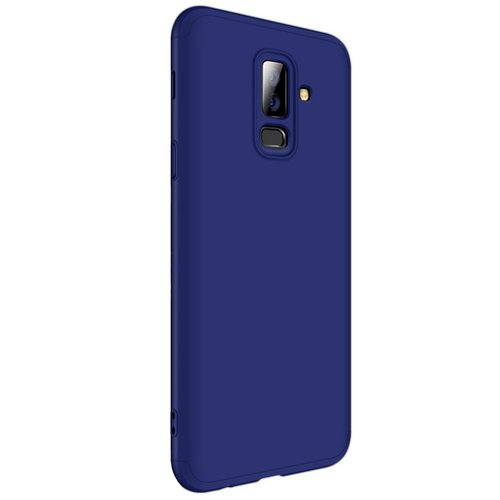 Microsonic Samsung Galaxy J8 Kılıf Double Dip 360 Protective Lacivert