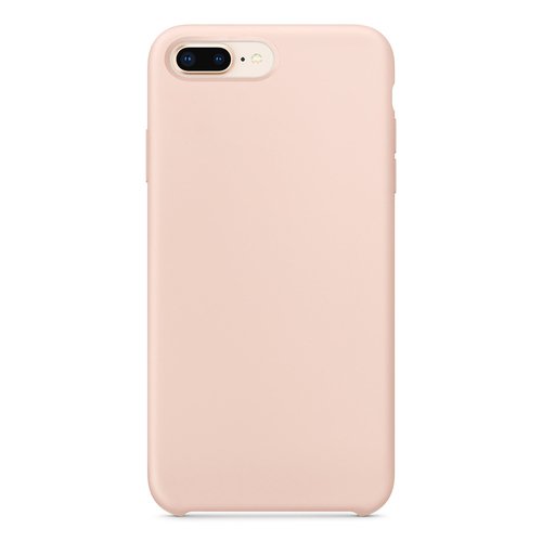 Microsonic Apple iPhone 8 Plus Kılıf Liquid Lansman Silikon Kum Pembesi