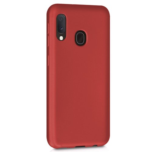 Microsonic Matte Silicone Samsung Galaxy M20 Kılıf Kırmızı