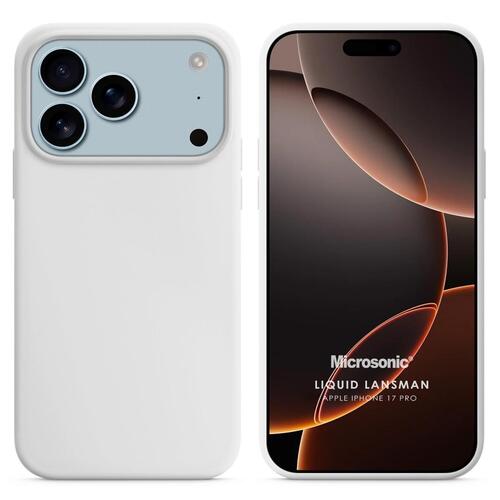 Microsonic Apple iPhone 17 Pro Kılıf Liquid Lansman Silikon Beyaz