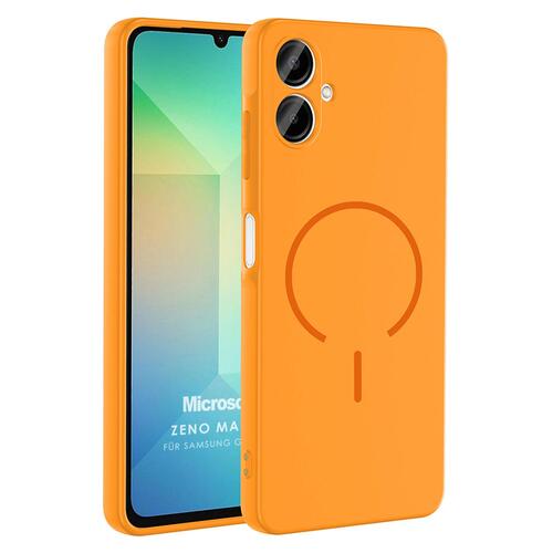 Microsonic Samsung Galaxy A07 Kılıf Zeno MagSafe Turuncu