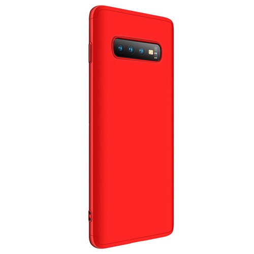 Microsonic Samsung Galaxy S10 Kılıf Double Dip 360 Protective Kırmızı