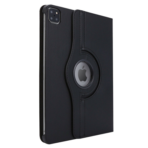 Microsonic Apple iPad Pro 11 2025 Kılıf (A3357-A3358) 360 Rotating Stand Deri Siyah