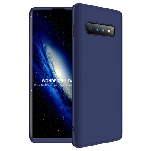 Microsonic Samsung Galaxy S10 Kılıf Double Dip 360 Protective Lacivert