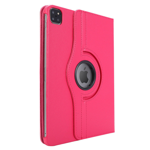 Microsonic Apple iPad Pro 11 2025 Kılıf (A3357-A3358) 360 Rotating Stand Deri Pembe