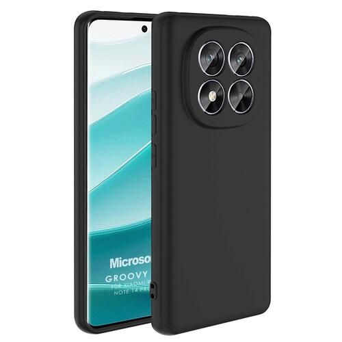 Microsonic Xiaomi Redmi Note 14 Pro 4G Kılıf Groovy Soft Siyah