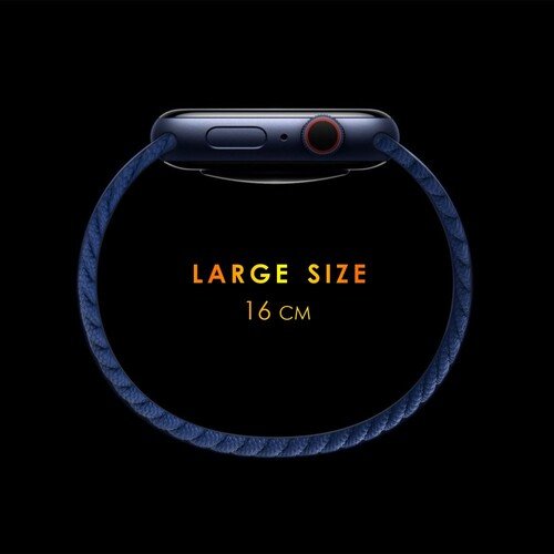 Microsonic Apple Watch Series 10 46mm Kordon, (Large Size, 160mm) Knitted Fabric Single Loop Pride Edition