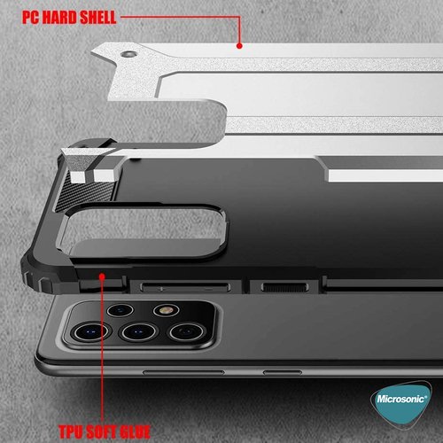 Microsonic Samsung Galaxy A53 5G Kılıf Rugged Armor Mavi