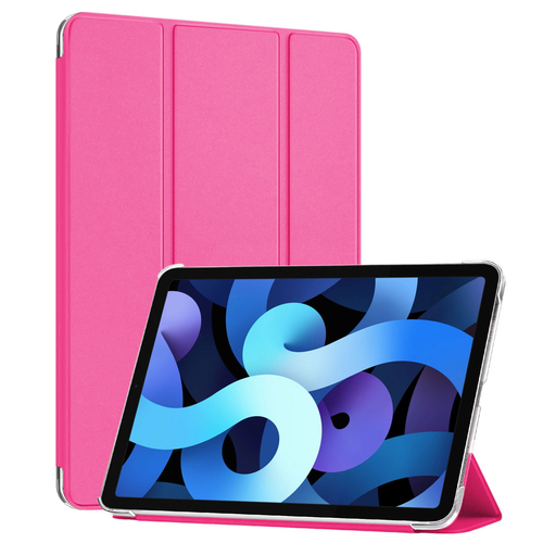 Microsonic Apple iPad Pro 11 2025 Kılıf (A3357-A3358) Slim Translucent Back Smart Cover Pembe
