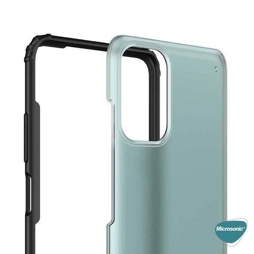 Microsonic Xiaomi Redmi Note 10 Kılıf Frosted Frame Yeşil