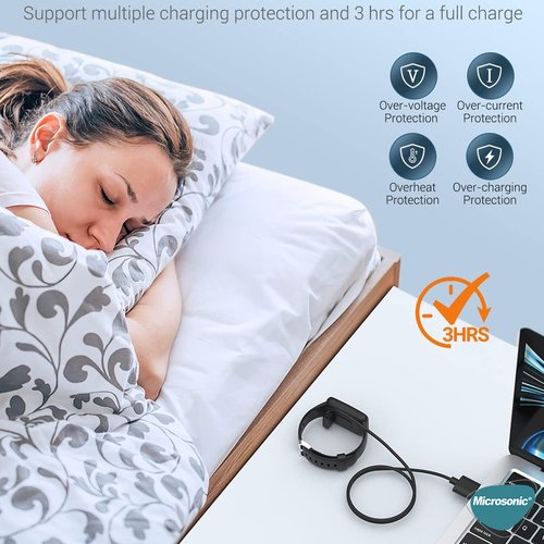 Microsonic Xiaomi Poco Watch Manyetik USB Şarj Kablosu Siyah