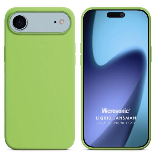 Microsonic Apple iPhone 17 Air Kılıf Liquid Lansman Silikon Açık Yeşil