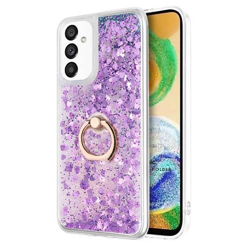 Microsonic Samsung Galaxy A13 5G Kılıf Glitter Liquid Holder Mor