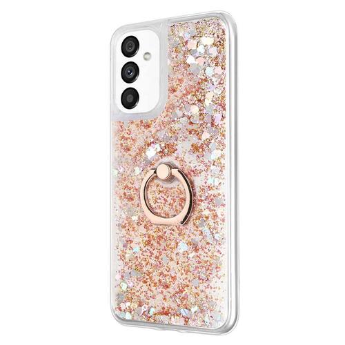 Microsonic Samsung Galaxy A13 5G Kılıf Glitter Liquid Holder Gold