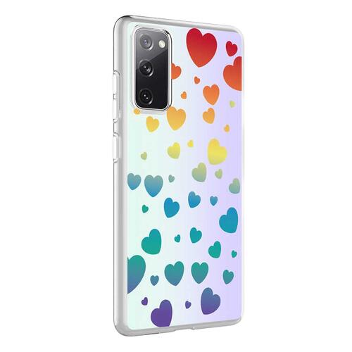 Microsonic Samsung Galaxy S20 FE Braille Feel Desenli Kılıf Heart