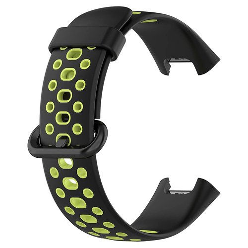 Microsonic Xiaomi Poco Watch Rainbow Band Kordon Siyah Yeşil